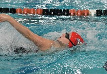 Stevens Sits in First heading into the Final Day of the 2026 MAC Swimming Championships on Sunday 