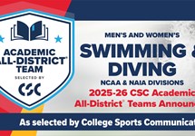 56 MAC Student-Athletes Named CSC Academic All-District in Men's/Women's Swimming 